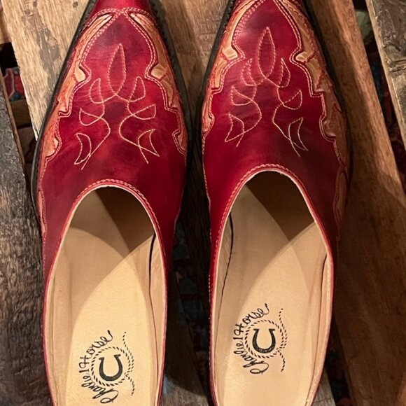 Size 9 by Lucchese Charlie 1 Horse slip on boots so cute - Picture 7 of 14